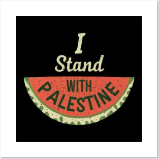 I stand with palestine Posters and Art